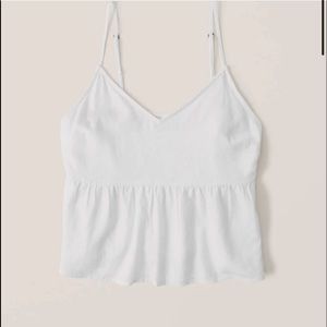 Abercrombie Trapeze Cami in White